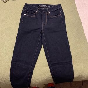 High rise skinny jeans